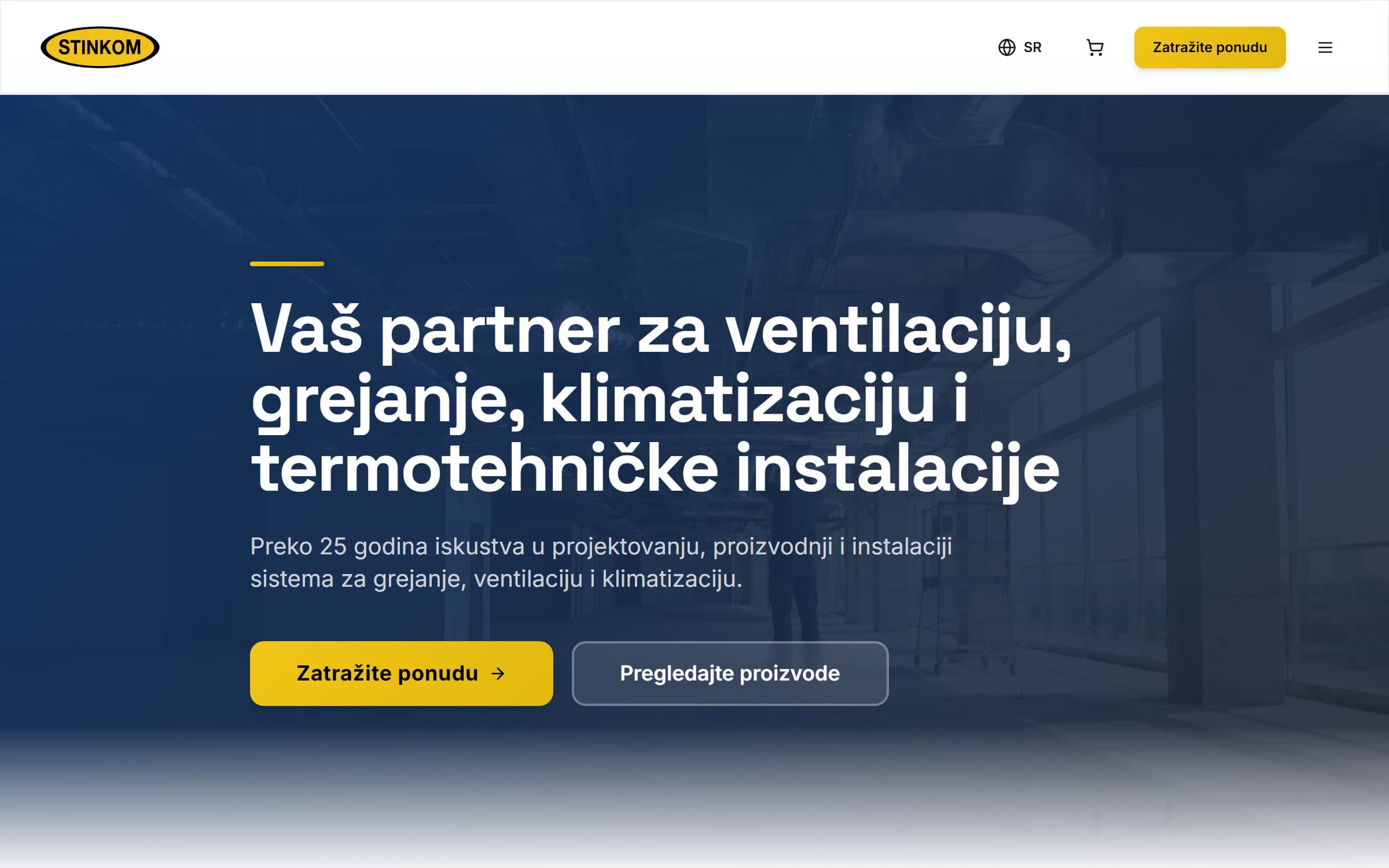 stinkom.rs homepage